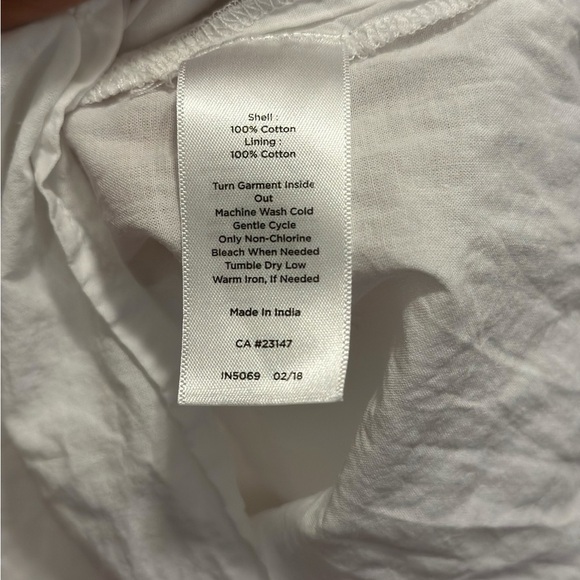 TALBOTS WHITE FULLY LINED COTTON 100% EYELET SLEEVELESS DRESS SIZE 4 - Picture 14 of 16